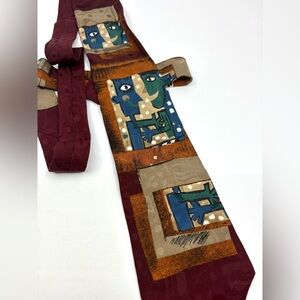Vintage 90s hallmark Picasso Style men’s tie